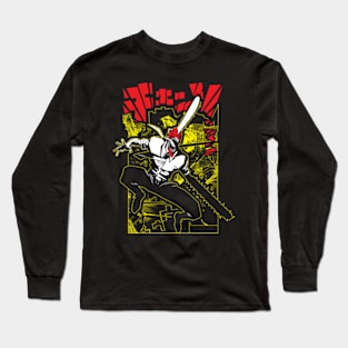 Chainsaw Devil Anime Fanart Long Sleeve T-Shirt